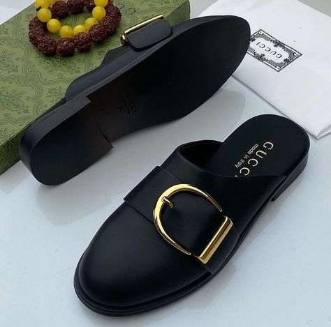 Sizes:40-45 Send a DM to order WhatsApp:08104101651 Cover Shoes For Men, Male Slides, Men Leather Sandals Fashion, Half Shoe, Fine Boy, Agent 00, Cute Tomboy Outfits, Men Dresses, Handmade Footwear