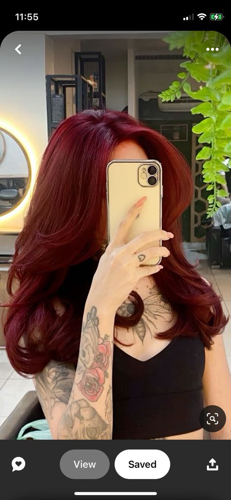 Poison Ivy Hair Color, Dark Red Hair Pale Skin Blue Eyes, Red With Shadow Root, Dark Red Hair Blue Eyes, Red Hair Fringe, Red Hair Pale Skin, Blood Red Hair, Red Hair Blue Eyes, Hair Pale Skin