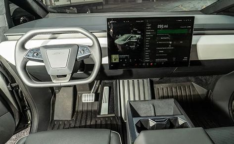 Tesla Cybertruck Review: It’s Weird, Brash, but Not Bad | Transport Topics Tesla Cybertruck Interior, Tesla Cybertruck, 20 Inch Wheels, News Reporter, Tesla S, Not Bad, Tesla, Design