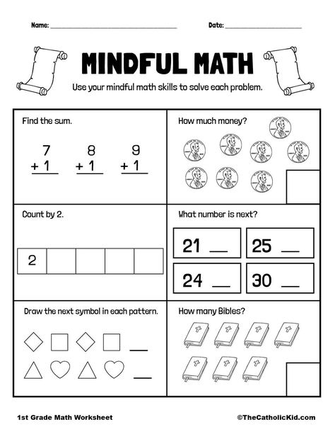 1st Grade Printable Math Worksheets: 30+ Fun and Engaging Activities Math Sheets 2nd Grade Free, 1st Grade Math Worksheets Free Printable, Math Worksheets 1st Grade, Math Worksheets Multiplication, Worksheets 1st Grade, Math Worksheets For Kids, Fun Math Worksheets, Homework Ideas, Math Practice Worksheets