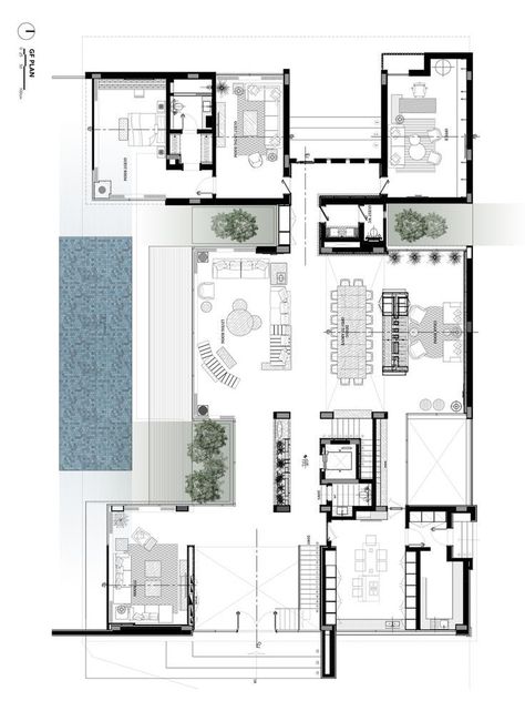 Luxury Plan, House Plans Mansion, Classic House Exterior, Modern Villa Design, Building Plans House, Architectural Floor Plans, Apartment Floor Plans, Architectural Design House Plans, Home Design Floor Plans