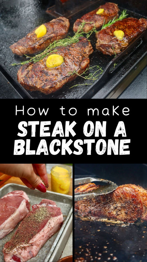 Steak On Blackstone Grill, Steak Not On The Grill, Blackstone Grill Tips, How To Grill Steak On Stove, Steak On Flat Top Grill, Blackstone Griddle Steak Recipes, How To Care For Blackstone Grill, Cooking Steaks On Blackstone Griddle, Best Way To Grill Steak