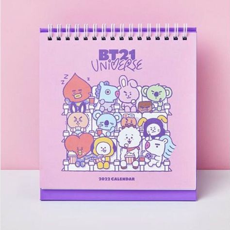 Bt21 Calendar, 2022 Calendar, Bts Bt21, Line Friends, Anime Wallpaper, Bts