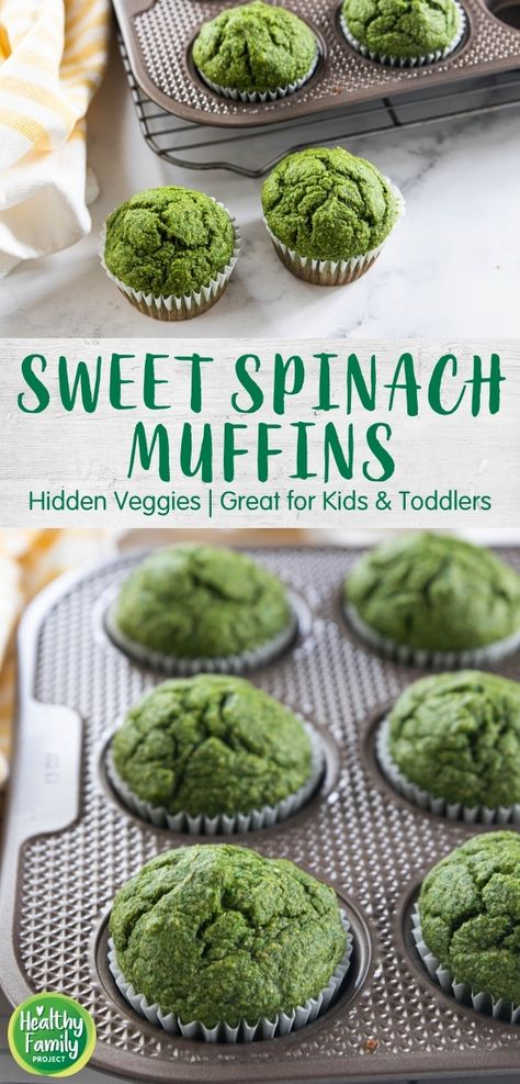 Spinach Muffins For Kids, Muffins For Kids, Kid Muffins, Green Muffins, Toddler Muffins, Baby Muffins, Spinach Muffins, Veggie Muffins, Kid Recipes