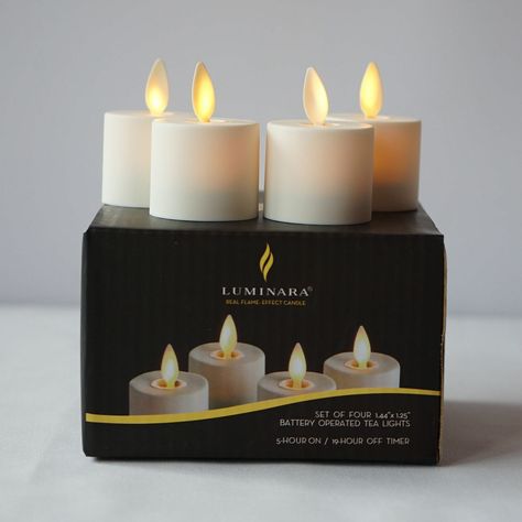 Luminara Moving Wick Battery Operated Led Tea Lights Flameless for Wedding Ivory | eBay Battery Operated Tea Lights, Tealight Candles, Led Tea Lights, Real Flame, Soft Plastic, Candle Set, Tea Light Candles, Tealight, Battery Operated