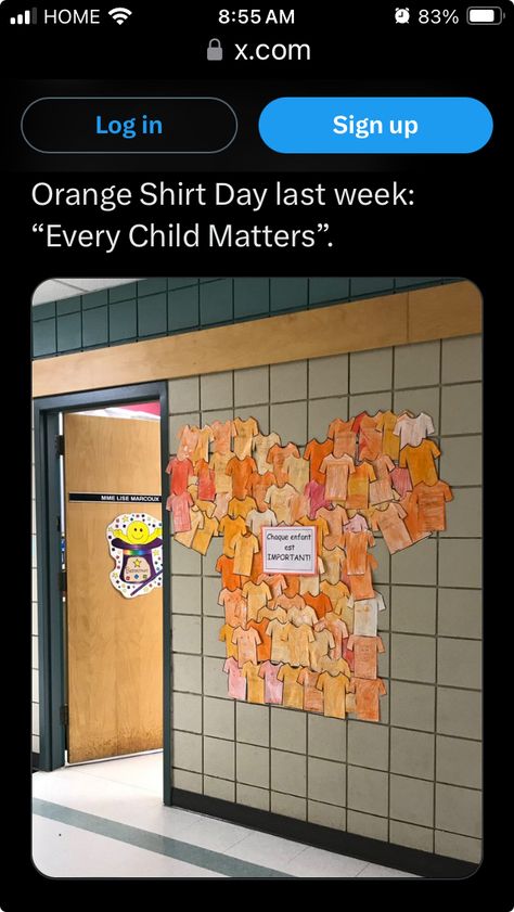 Orange Shirt Day Bulletin Board, Orange Shirt Day Art, Orange Shirt Day Activities, Bulletin Boards Theme, Orange Shirt Day, Indigenous Studies, Every Child Matters, Craft Display, Orange Shirt