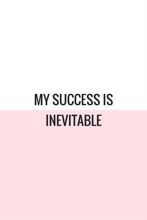 Career Success Aesthetic, My Success Is Inevitable, Monday Affirmations, Health Lifestyle Quotes, I Will Succeed, I Will Do It, Vision Board Party, Vision Board Affirmations, Girl Boss Motivation