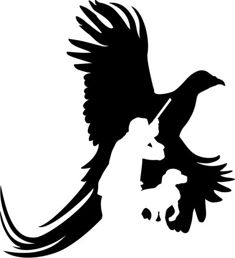 pheasant hunter dxf design Hunting Silhouette Designs, Pheasant Silhouette, Pheasant Tattoo, Hunter Drawing, Hunting Silhouette, Outdoor Silhouette, Hunting Drawings, Free Silhouette Designs, Hunting Crafts