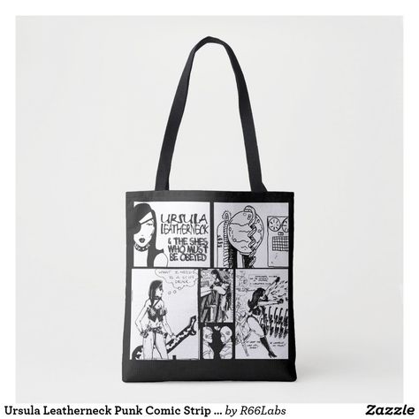 Punk Comic, Comic Strip Art, Strip Art, Music Tote Bag, Comic Panel, Vintage Tote Bag, Art Tote Bag, Perfect Tote Bag, Face Shield