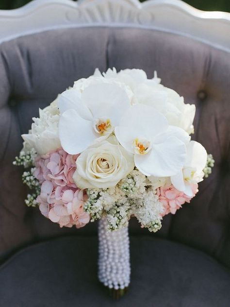 Wedding Bouquets Hydrangea, Orchid Bouquet Wedding, Hydrangea Bouquet Wedding, Flower Factory, Orchid Wedding, Beautiful Bouquets, White Bridal Bouquet, Ideas For Wedding, Wedding Show