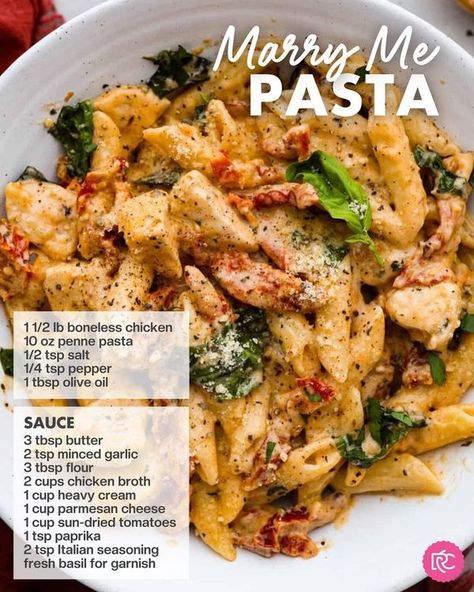 Dinners, Dishes and Desserts One Pot Beef Stroganoff, Marry Me Pasta, Marry Me Chicken Pasta, Tuscan Garlic Chicken, Sun Dried Tomato Sauce, Pasta With Chicken, Marry Me Chicken, Pasta Lover, Chicken Pasta Recipes