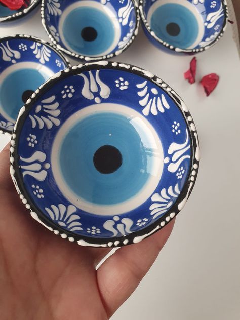 Eye Ceramic, Clay Pinch Pots, New House Gift, Turkish Tile, Bowl Pottery, Pinch Pots, Pottery Bowl, House Gifts, Ceramic Bowl