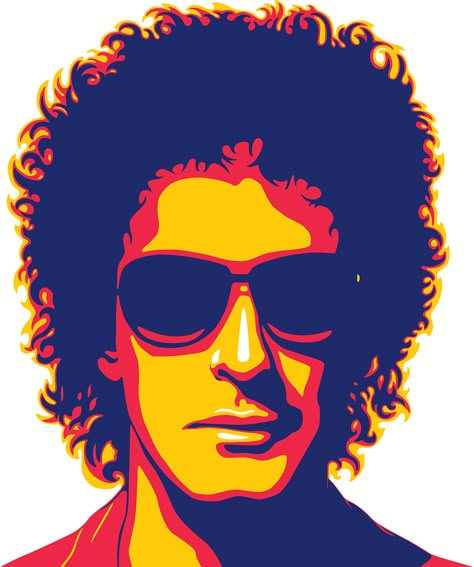 Gustavo Cerati · Soda Stereo · Music Vector Illustration Art Music Vector Illustration, Vector Illustration Art, Music Vector, Rock Argentino, Soda Stereo, Arte 8 Bits, Posca Art, Canvas Painting Diy, Vector Portrait