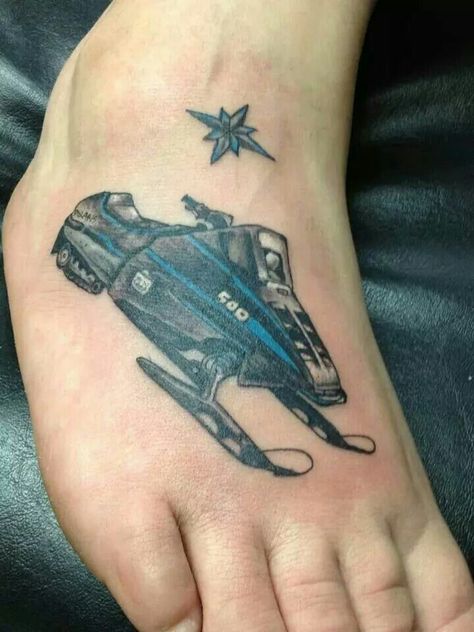 Snowmobile Tattoo, Snow Mobile, Snowmobile, Tattoos And Piercings, Fish Tattoos, Jesus Fish Tattoo, Tatting, Piercings, Tattoos