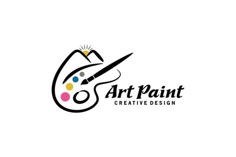 Painting art paint logo design, painting palette vector icon with mountain concept Paint Logo Design, Happy Sankranti, Paint Logo, Channel Logo, Men Health, Painting Palette, Pallet Designs, Artist Logo, Heart Painting