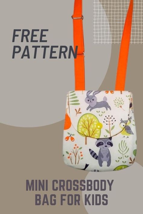 How To Make A Small Crossbody Purse, Sling Bag Pattern Free Easy, Patterns For Cross Body Bags, Sewing Patterns For Children, Cross Over Bag Free Pattern, Childs Purse Sewing Pattern Free, Girls Purse Pattern Free, Toddler Purse Pattern Free, Mini Crossbody Bag Pattern