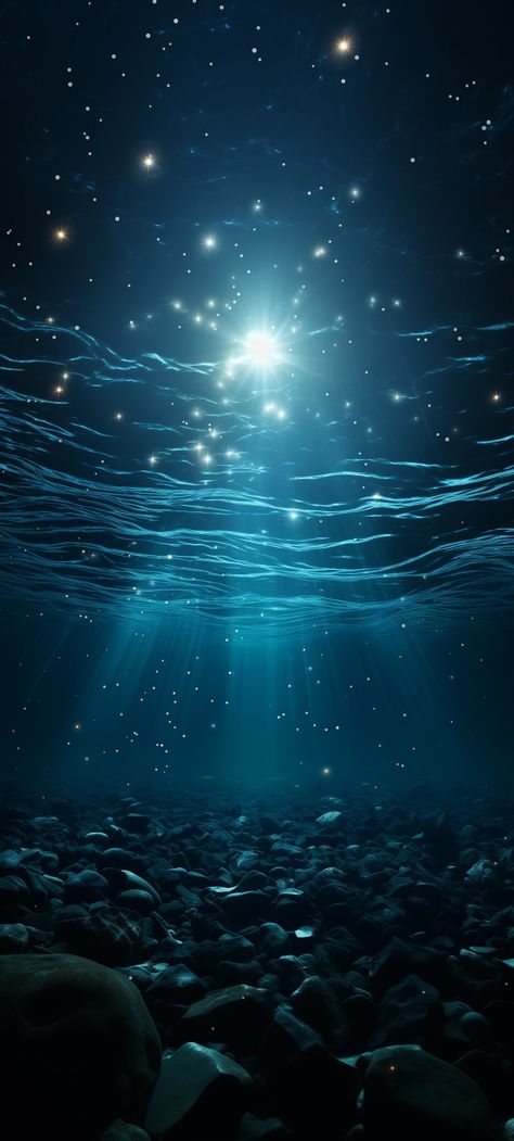 Ocean Aesthetic Wallpaper Collage, Really Cool Backgrounds, Cosmic Ocean, Underwater Wallpaper, Ocean Underwater, Night Sky Photography, Fantasy Background, Pretty Phone Wallpaper, Beautiful Images Nature