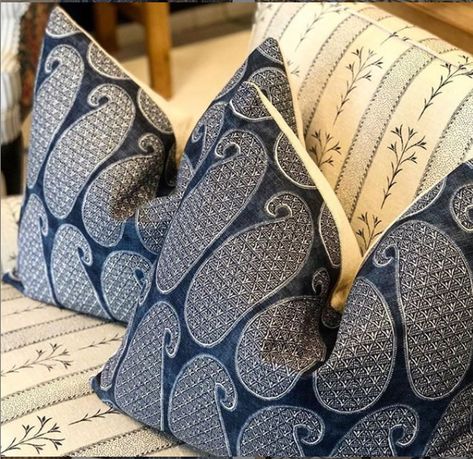 These custom @cloth_print_co Pukka Paisley cushions look perfect sitting on this gorgeous vintage sofa reupholstered in @cloth_print_co Assam Stripe. Thanks @jhomeandfashion #australianmade #clothandprintco #clothandprint #printedlinen #handscreenprinted #screenprinted #textiles #upholsteryfabric #linenupholstery #textiles #textilepattern #fabricgoals #upholstery #upholsteryfabric #curtains #cushions #fabriclove #textilelove #fabriclover #linen #printedlinen #ascraft #ascrafttextiles Vintage Sofa Reupholstered, Sofa Reupholstered, Fabric Pillows, Vintage Sofa, Linen Upholstery, Hand Screen Printed, Printed Linen, Reupholster, Belfast