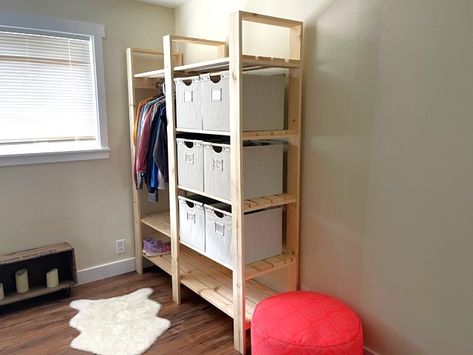 Rv Closet, Freestanding Closet, Free Standing Closet, Daughters Room, Closet Ideas, Diy Stuff, Teen Bedroom, Free Plan, Diy For Kids