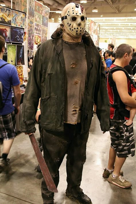 Jason Vorhees Costume, Jason Halloween Costume, Jason Voorhees Costume, Jason Horror, Halloween Jason, Horror Halloween Costumes, Jason Mask, Halloween Costume Mask, Hockey Mask