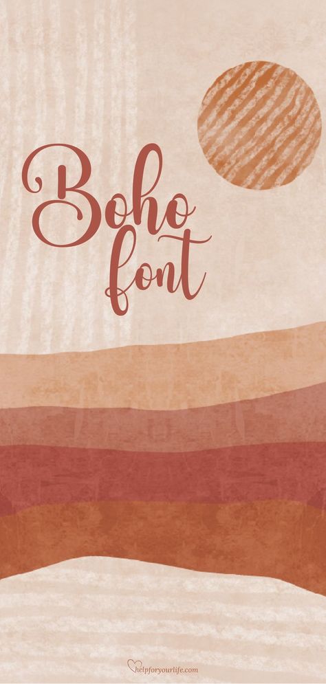 Boho Font is a modern calligraphy design that you can use for commercial use. ♡︎°❀⋆.ೃ࿔*:･⋒ Boho Fonts, Calligraphy Design, Visual Content, Modern Calligraphy, Blog Tips, Calligraphy, Design