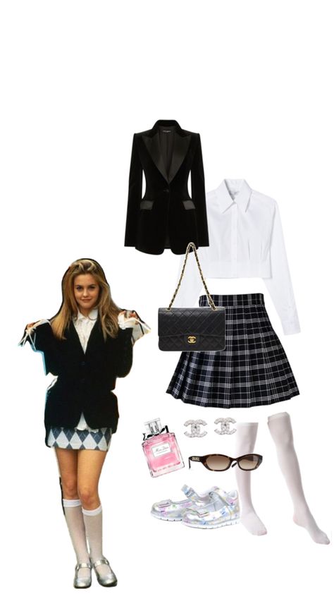 Cher Clueless Costume, Cher Clueless Outfit, Cher Outfit, Clueless Costume, Cher Outfits, Cher Horowitz, Character Inspired Outfits, Clueless Outfits, Paris Outfits