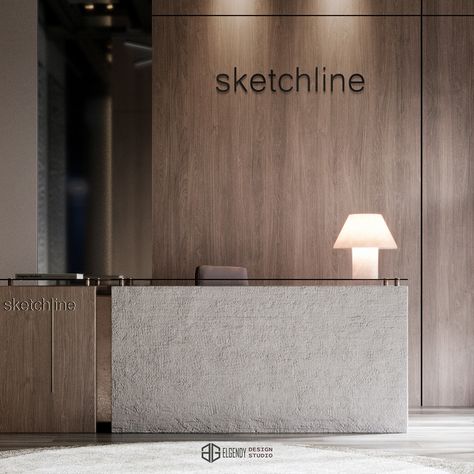 RECEPTION :: Behance Minimalist Reception Table, Company Reception Design, Reception Office Design, Clinic Reception Design, Reception Architecture, Office Reception Desk Designs, Gym Reception, Industrial Reception Desk, Commercial Reception