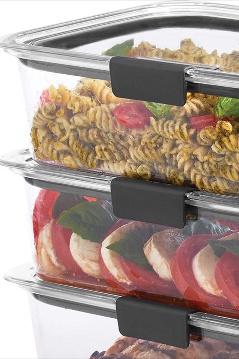 Rubbermaid Brilliance, Food Shopping List, Airtight Food Storage, Airtight Food Storage Containers, Lunch Meal Prep, Food Fresh, Amazon Finds, Food Storage Containers, Leak Proof