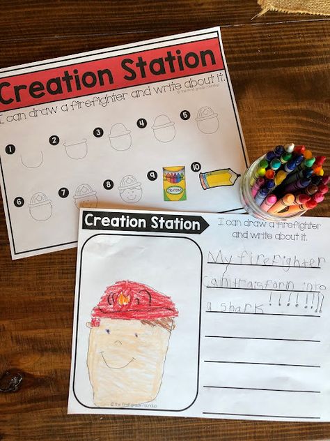 1st Grade Stations, Class Stations, First Grade Curriculum, Sentence Stems, First Grade Lessons, Literacy Centers Kindergarten, Small Group Reading, Station Activities, Creation Station