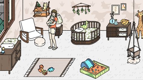 Adorable Home Game, Adorable Home Game Design Ideas, Nursery Games, Adorable Home, Homes Ideas, Learning Chinese, Adorable Homes Game, Cat Hug, House Games