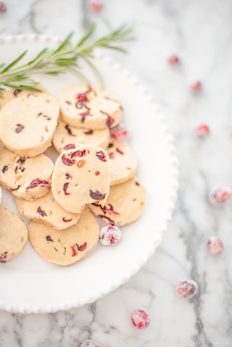 Rosemary Cookies Recipe, Ways To Decorate For Christmas, Rosemary Butter, Irish Butter, Martha Stewart Recipes, Diy Ornament, Cranberry Cookies, Roll Cookies, Butter Cookies Recipe