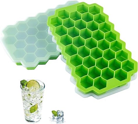 Diy Honeycomb, Silicone Ice Molds, Chill Drinks, Ice Cream Tubs, Silicone Ice Trays, Honeycomb Shape, Ice Trays, Silicone Ice Cube Tray, Ice Cube Maker