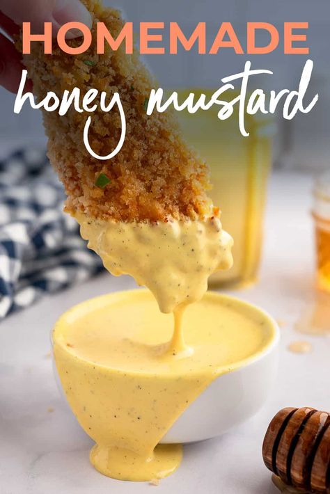 Breaded Pork Chops Baked, Amazing Salads, Honey Mustard Recipes, Yum Sauce, Homemade Honey Mustard, Mustard Recipe, Homemade Sauce Recipes, Honey Mustard Dressing, Salad Dressing Recipes Homemade