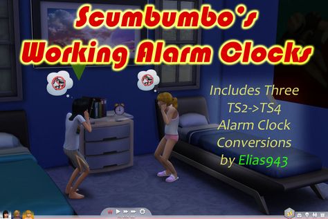 Mod The Sims - Working Alarm Clocks Tumblr Sims 4, Sims 4 Update, Alarm Clocks, Best Sims, Loud Noises, Sims 4 Game, Sims 4 Cc Finds, The Sims4, Sims Mods