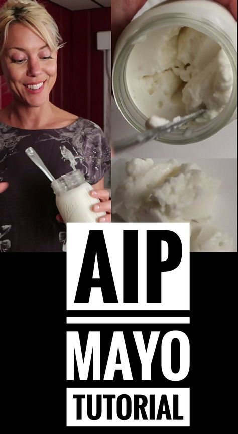 How to make perfect AIP mayo using gelatin! Aip Mayo Recipe, Aip Dressing, Aip Mayo, Aip Dips, Aip Condiments, Mayo Substitute, Aip Sauces, Aip Snacks, Aip Meals