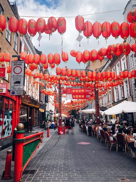 China Town Aesthetic, Interior Chinatown, China Town London, China Aesthetic, Backdrop Event, Road Trip Uk, China Trip, China City, Asian Street Food