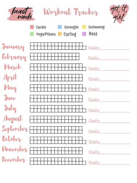 Digital planning for your everyday life. This easy-to-use workout tracker will help you keep a monthly view of your workout goals! Crush those goals and share with your accountability partners! Workout Accountability Chart, Journal Categories, Accountability Calendar, Workout Tracker Printable Free, Monthly Workout Calendar, Workout Log Printable, Planning Sport, Monthly Workout Plan, Exercise Tracker