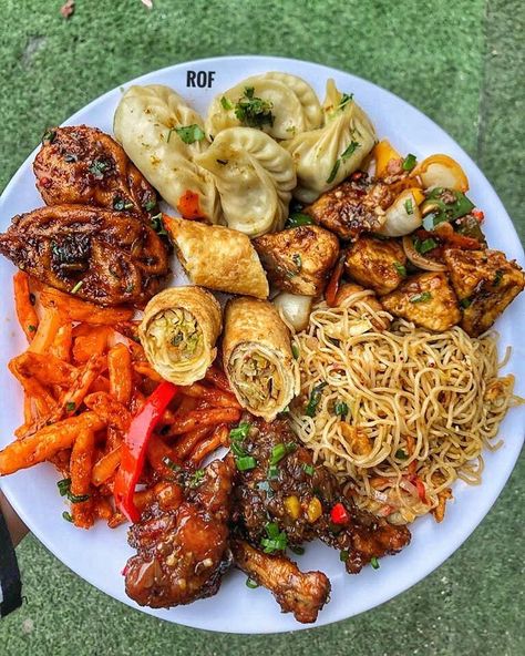 Spring Roll Platter, Chinese Food Platter, Momos Platter, Chilly Potato, Chilly Paneer, Chinese Platter, Chinese Food Delivery, Chinese Appetizers, Food Chinese