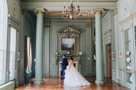 6 Stunning Library Wedding Venues in Toronto for Bookworms Toronto Mansion, Main Dining Room, Backdrop For Wedding, Mansion Weddings, Gorgeous Fireplaces, Wedding Thanks, Library Wedding, Georgian Architecture, Engagement Celebration