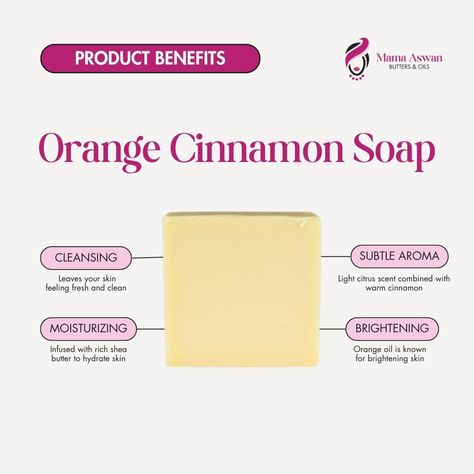 Discover the transformative benefits of our Orange Cinnamon Soap! Pamper your skin with this luxurious soap and enjoy a rejuvenating cleanse every time you wash! #soap #handmade #soapmaking #skincare #handmadesoap #natural #naturalsoap #soapmaker #smallbusiness #artisansoap #beauty #vegan #soaps #coldprocesssoap #organic #love #handcrafted #naturalskincare #handcraftedsoap #essentialoils #cpsoap #orange #cinnamon #invigorating #sheauttersoap #moisturizing #hydrating #hydration #dayton #ohio Cinnamon Soap, Soap Maker, Soap Handmade, Luxury Soap, Dayton Ohio, Handcrafted Soaps, Artisan Soap, Cold Process Soap, Natural Soap