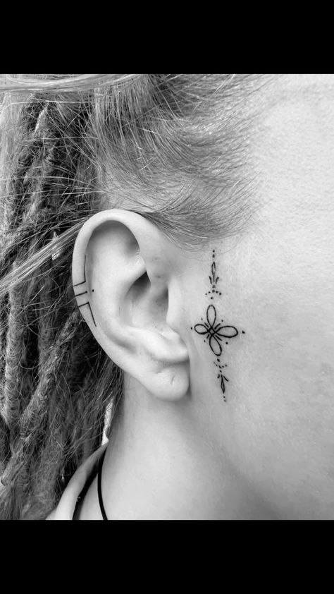 Warrior Fae Ears #eartattoos #ornementaltattoo Fae Ears, Ear Tattoo, Tattoos, Pins