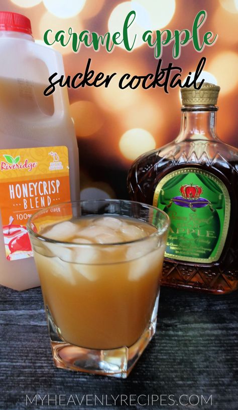 Caramel Apple Suckers, Crown Apple, Crown Royal Drinks, Apple Cider Drink, Fall Drink Recipes, Cider Drinks, Apple Drinks, Blame It On The Alcohol, Fall Cocktails Recipes