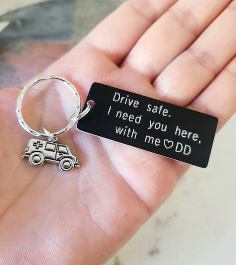 Emt Gifts, More Love Letters, Drive Safe Keychain, Emt Gift, Paramedic Gifts, Transparent Bag, Finding Your Soulmate, Romantic Gestures, A Truck