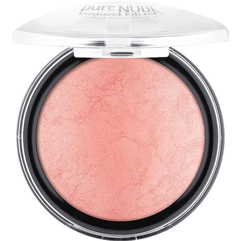 Amazon.com : essence | Pure Nude Baked Blush | Highly Pigmented Baked Texture for a Bright, Healthy Glow | Available in 8 Gorgeous Shimmery Shades | Vegan & Cruelty Free (pretty peach) : Beauty & Personal Care Blush Application, Fixing Spray, Baked Blush, Essence Cosmetics, Cruelty Free Brands, Blush Highlighter, Glowing Complexion, Mascara Lashes, Healthy Glow