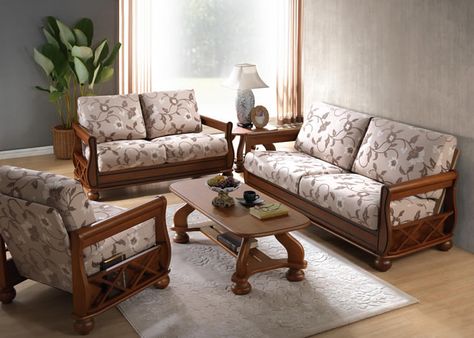 Sofa Minimalist Wooden Sofa, Modern Wood Sofa, Sofa Set Design, Wooden Living Room Furniture, Sofa Makeover, Sofa Design Wood, Furnitur Ruang Keluarga, Wooden Sofa Set Designs, Wooden Sofa Designs