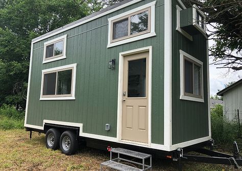 20ft Emerald Tiny House on Wheels For Sale in Zionsville Indiana 001 20ft Tiny House On Wheels, Tiny Home Layout, Tiny Home Floorplan, Tiny Home Designs, Tiny Home Ideas, Small Houses On Wheels, Zionsville Indiana, Cel Phone, Home Layout