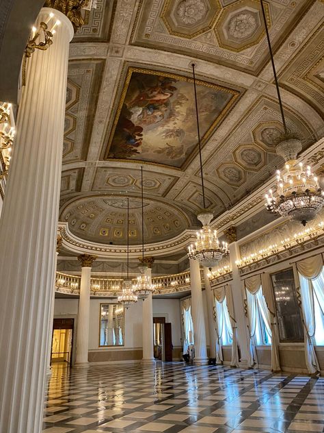 Ballroom, gold, chandelier, palace, Venice, Italy, paintings Old Ballroom, Ballroom Interior, Venice Buildings, Old Palace, Baroque Architecture, Museum Architecture, Architecture Old, Architecture Portfolio, Classic Interior