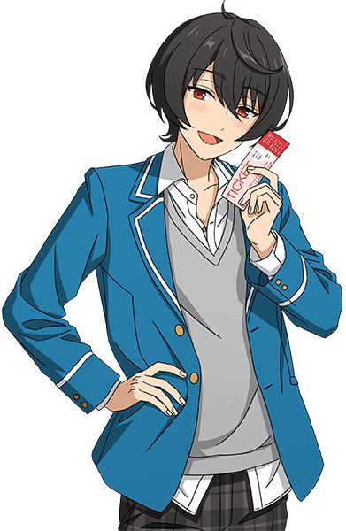 Ritsu Sakuma/Gallery | The English Ensemble Stars Wiki | Fandom Summer Knight, Ritsu Sakuma, Black Brown Hair, Funny Yugioh Cards, Event Outfit, Boy Poses, Ensemble Stars, The English, Knights