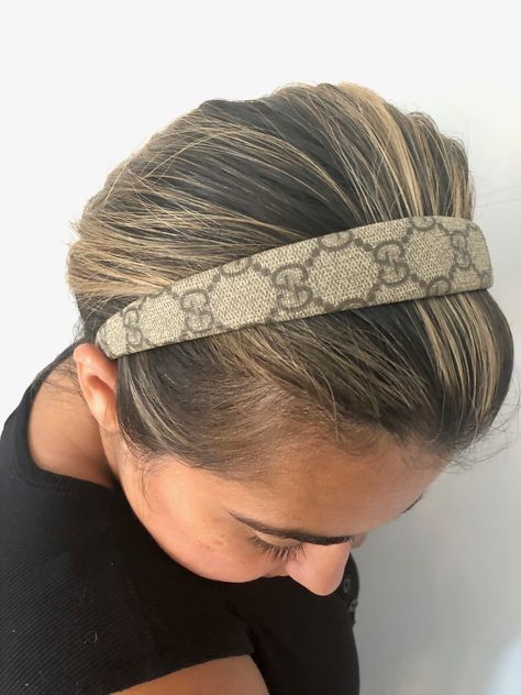 Gucci headband upcycled Gucci Hair Accessories, Gucci Hairband, Gucci Headbands, Burberry Headband, Chanel Headband, Gucci Headband, Vintage Designer Handbags, Designer Headbands, Louis Vuitton Gucci