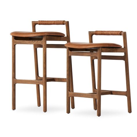 Shop Baden Counter Stool | Burke Decor Minimalist Frame, Add Design, Leather Stool, Modern Stools, Bar Height Stools, Outdoor Floor Lamps, Outdoor Table Lamps, Leather Bar, Rustic Lodge